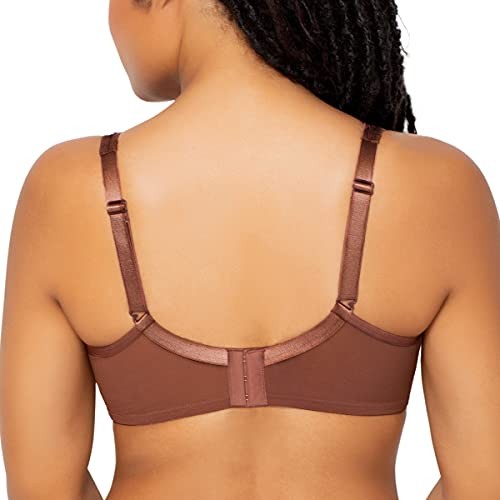 Luxe Seamless Bralette 38D Chocolate Plus Size by Curvy Couture