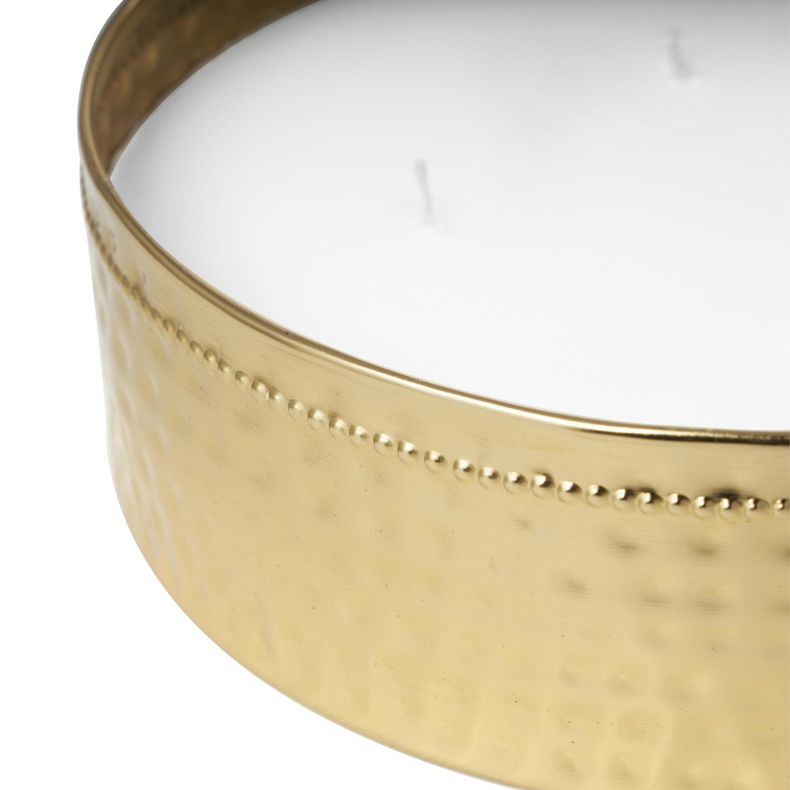 60 oz Jasmine Scented Candle 4 Wick Gold Metal Decorative Candle