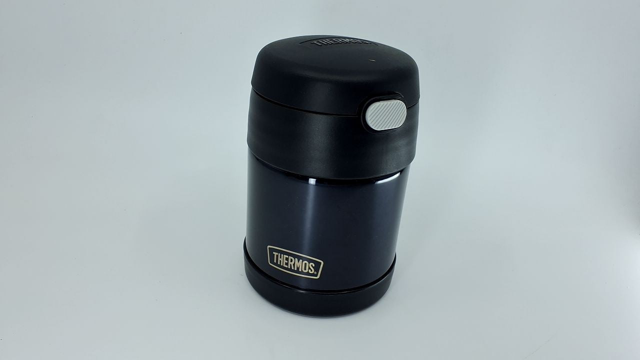 Insulated Food Jar 10oz, Thermos FUNtainer, Black, Spoon Included