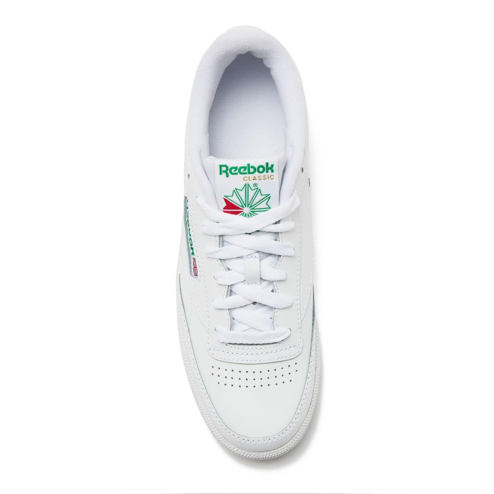 Reebok Men's Club C 85 Walking Shoe, White/Green, 7 M US