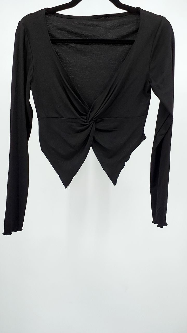 Twisted Front Long Sleeve T-Shirt