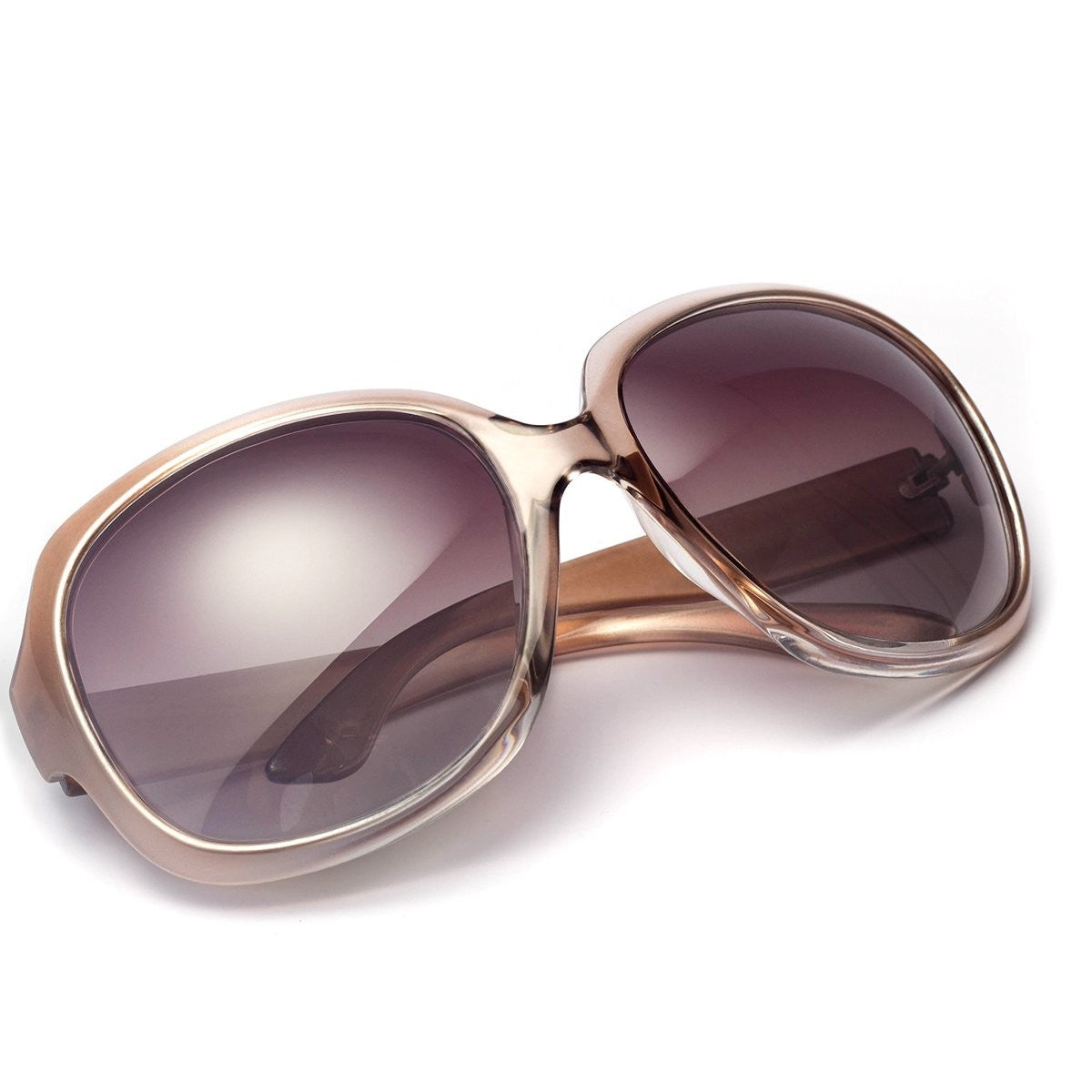 UV400 Polarized Sunglasses for Women, AkoaDa Champagne Style