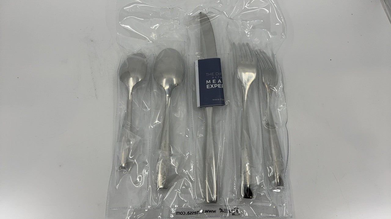 5-Piece Lucca Flatware Set by Fortessa, 18/10 Stainless Steel, Service for 1