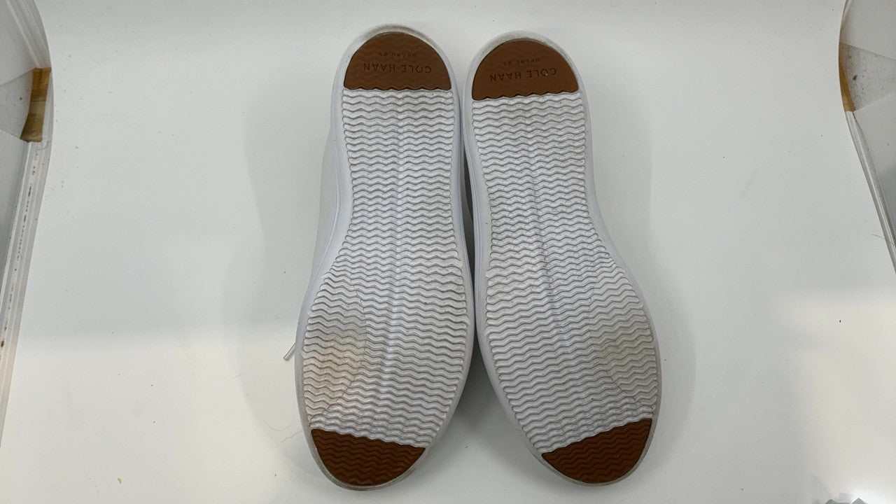 Cole Haan Women's Leather Sneakers, Grand Crosscourt II, 8.5W, White