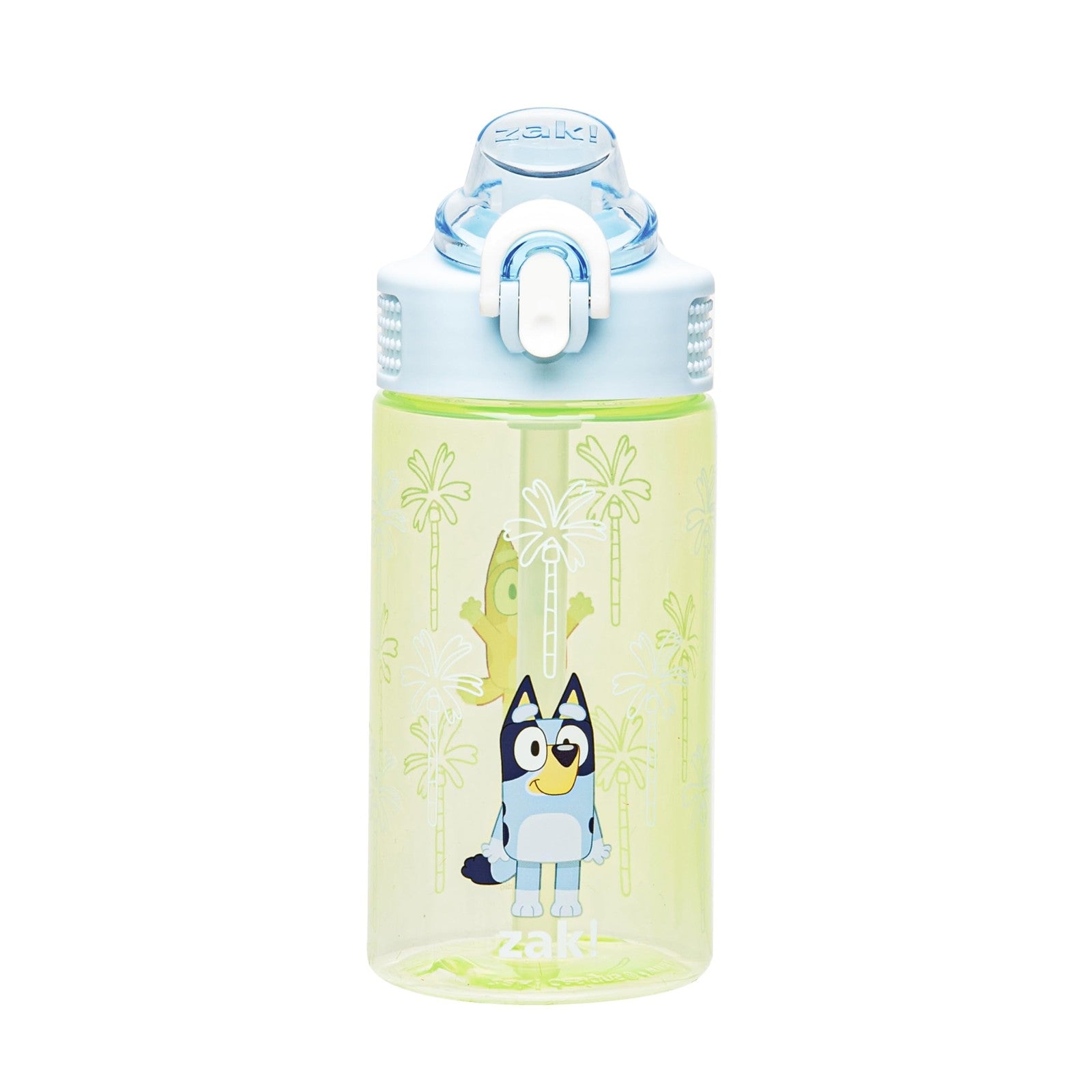 Bluey Kids Water Bottle 16oz w/ Straw & Leak-Proof Lid, Durable Plastic