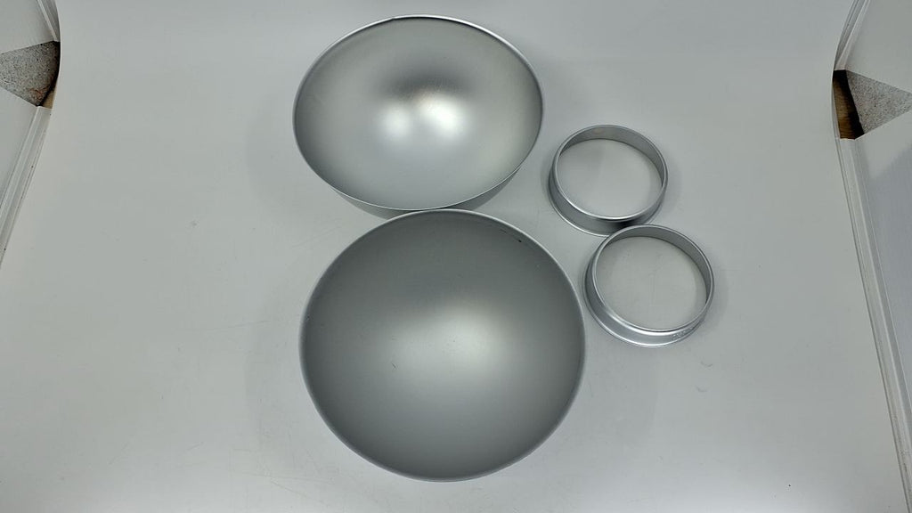 Aluminum 3D Sports Ball Cake Pan Set, 6 In, Rust-Resistant, 2 Pans