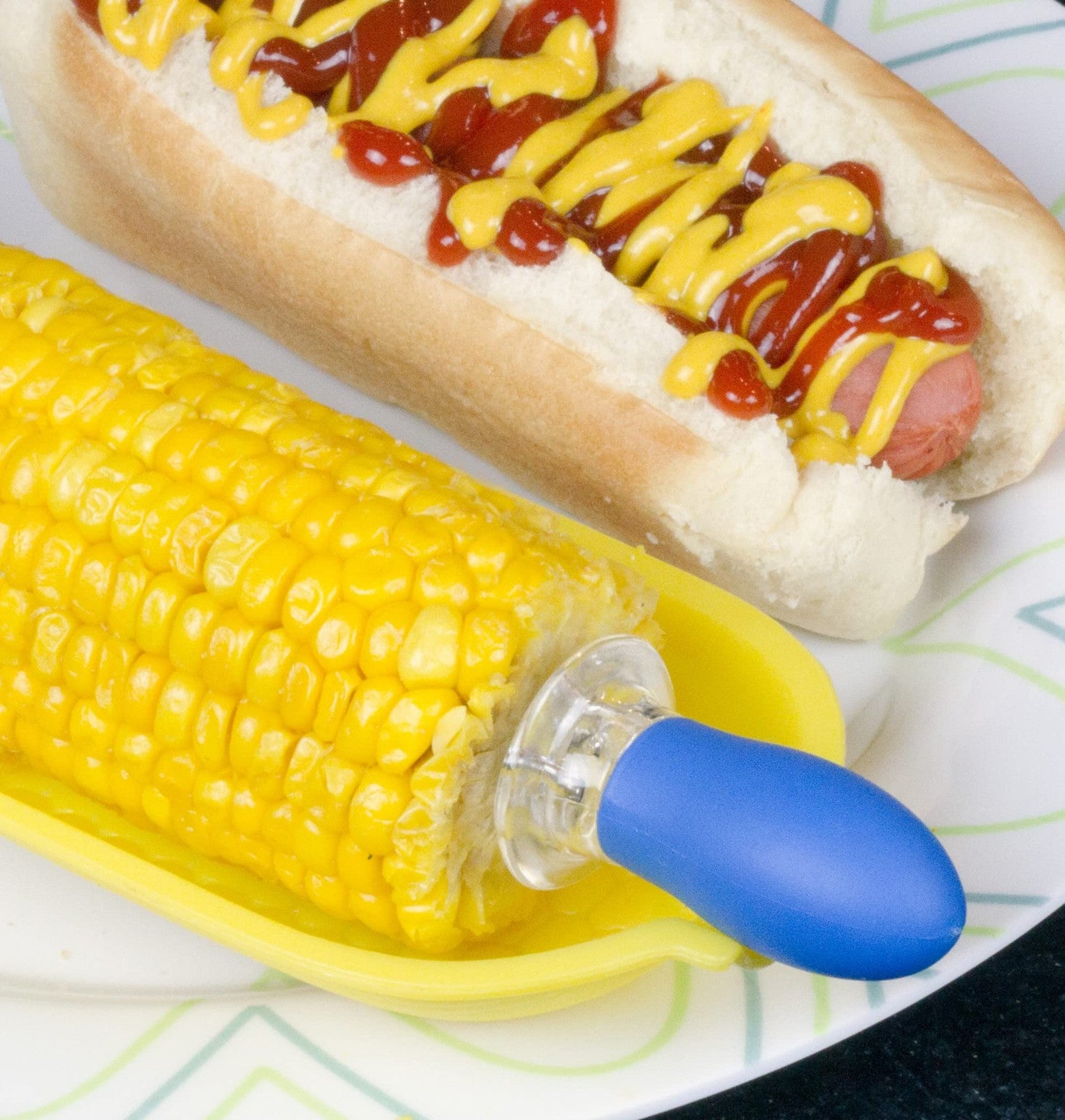 Chef Craft Jumbo Corn Holders, 8 Pc Set, Multi-Color, Dishwasher Safe