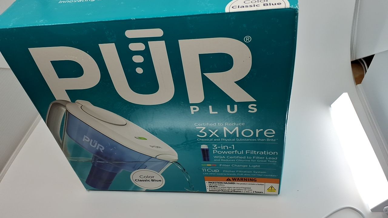 PUR Plus Water Pitcher 11-Cup - Lead Reduction, Dishwasher Safe