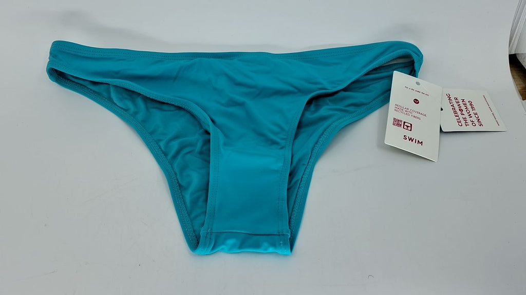 Roxy Teal Bikini Bottoms for Women, UPF 50+, Quick-Dry, Size S