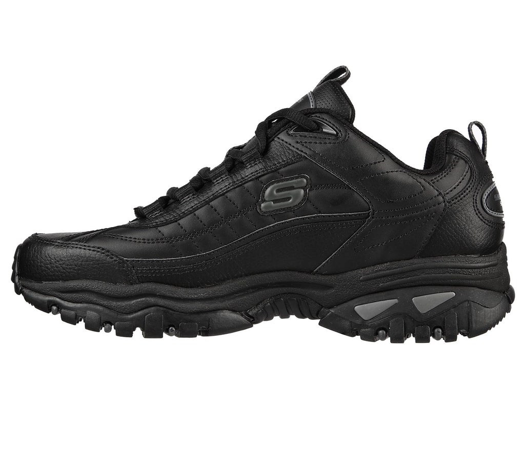 Skechers mens Energy Afterburn Shoes Lace-Up Sneaker, Black/Grey, 14