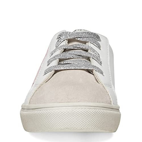 Steve Madden Girls Shoes Rezume Sneaker, White Multi, 5