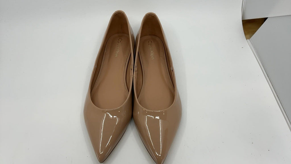 Calvin Klein Women's Kamryn Flat, Light Pink Patent 680, 10