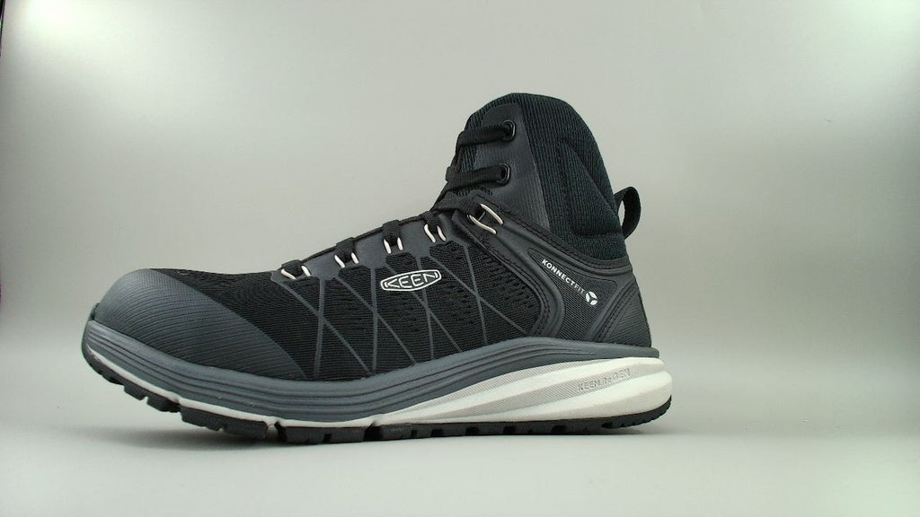 KEEN Utility Men's Vista Energy Mid Height Composite Toe Shoes, Vapor/Black,7.5W