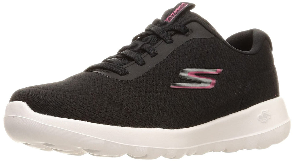 Skechers womens GO WALK JOY - ECSTATIC Black/White 9 US