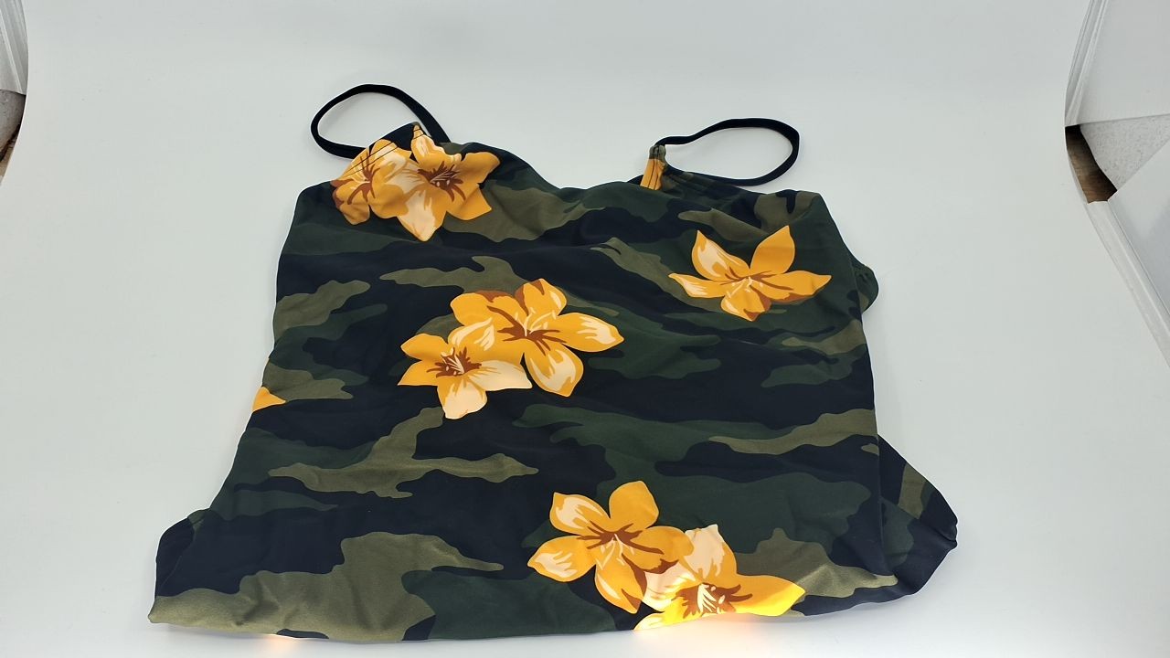 Girls Daisy Beach Sport Swimsuit Rylie Army Green 14 by Kanu Surf