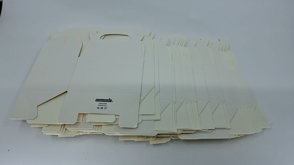 Greaseproof White Gable Boxes 4x2.5x2.5in - 25 Count Party Favors