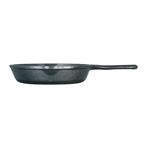 6.5 Inch Lodge Cast Iron Skillet - Pre-Seasoned, Black, Versatile Cooking