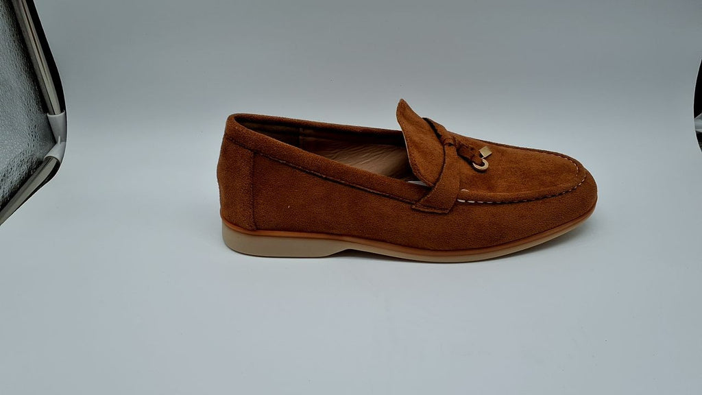 Size 8 Brown Slip On Loafers for Women - Casual & Comfortable,  9-9.5