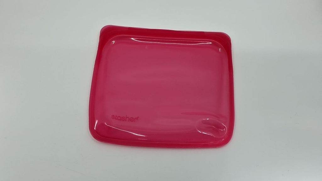 Raspberry Stasher Silicone Food Storage Bag, 28 Oz, Eco-Friendly & BPA Free
