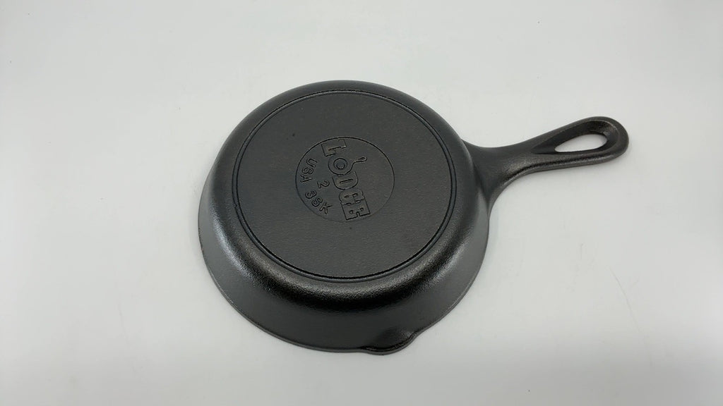 6.5 Inch Lodge Cast Iron Skillet - Pre-Seasoned, Black, Versatile Cooking