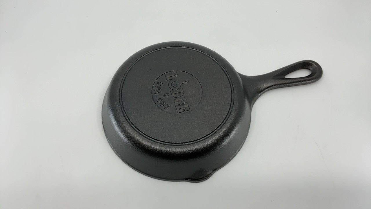 6.5 Inch Lodge Cast Iron Skillet - Pre-Seasoned, Black, Versatile Cooking