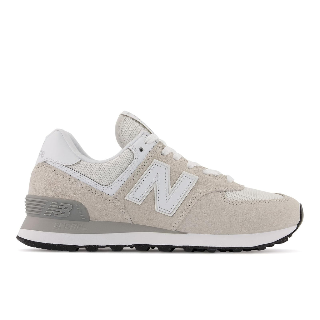 New Balance Women's 574 Core Sneaker, Nimbus Cloud/White, 8.5 Wide