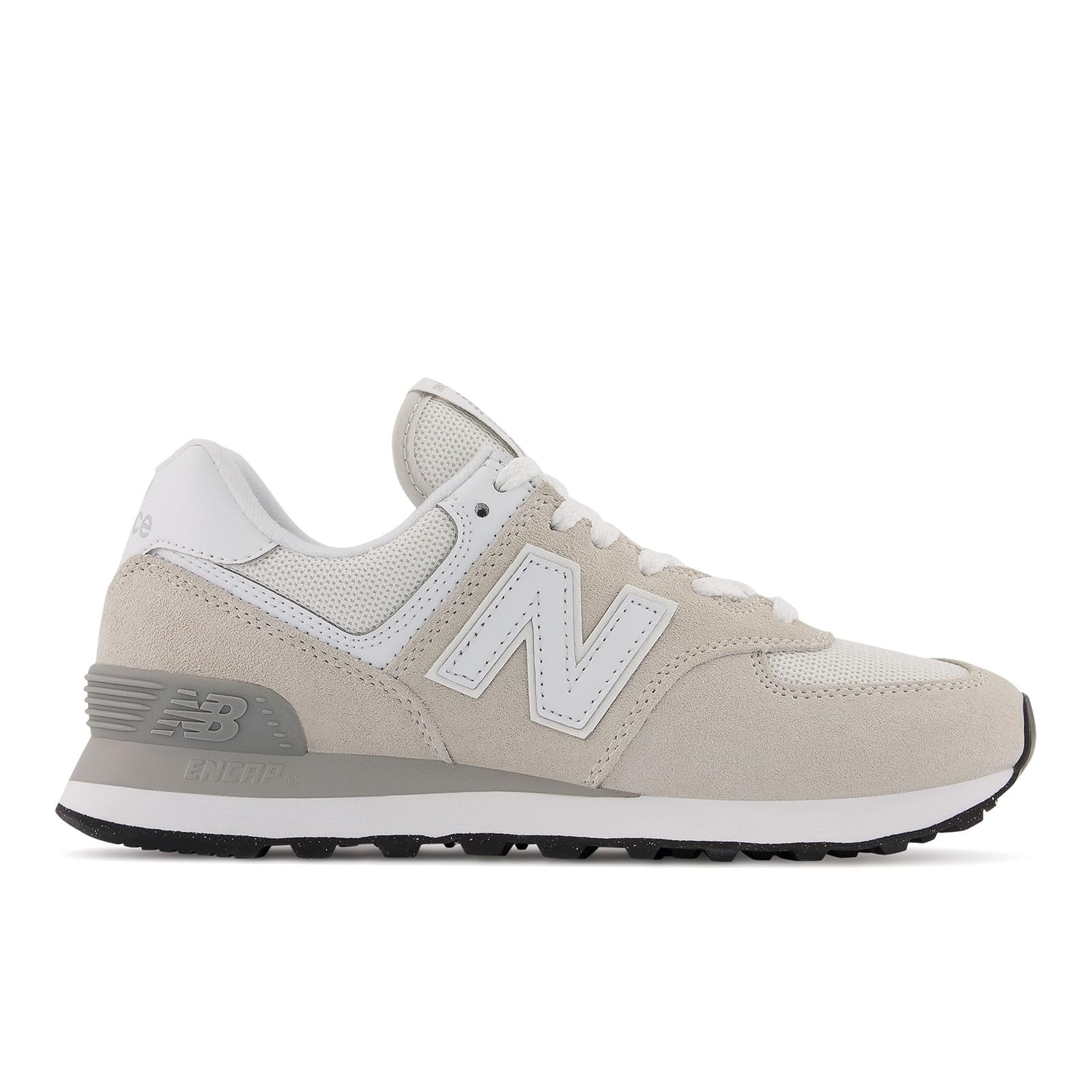 New Balance Women's 574 Core Sneaker, Nimbus Cloud/White, 8.5 Wide