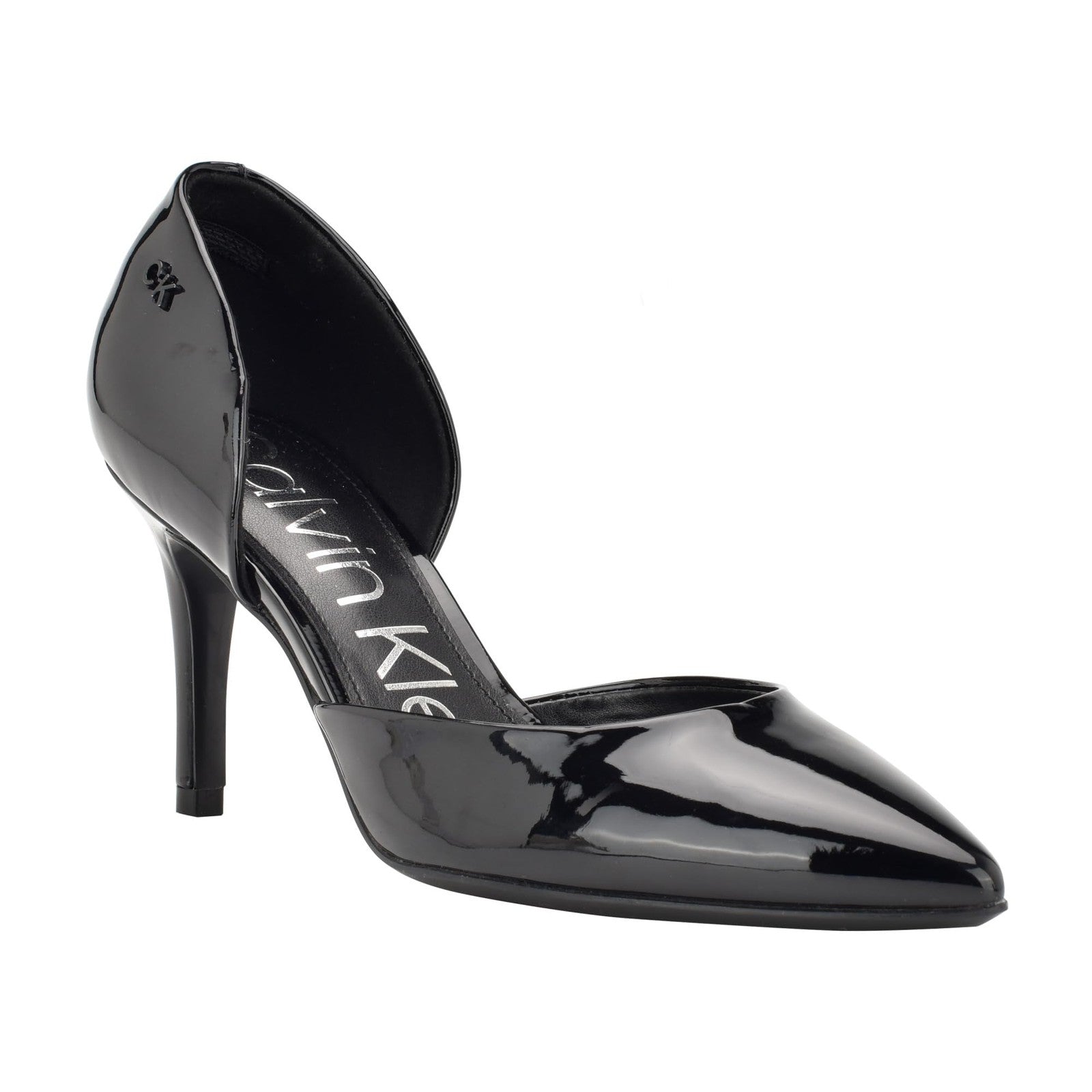 Calvin Klein Women's Gloria Pump, Black Patent 002, 6.5