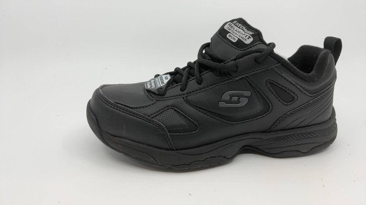 Skechers for Work Women's Dighton Bricelyn Work Shoe, Black, 6.5 M US