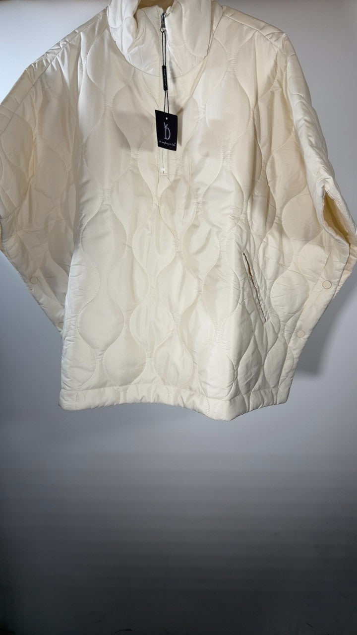 Quilted Puffer Poncho