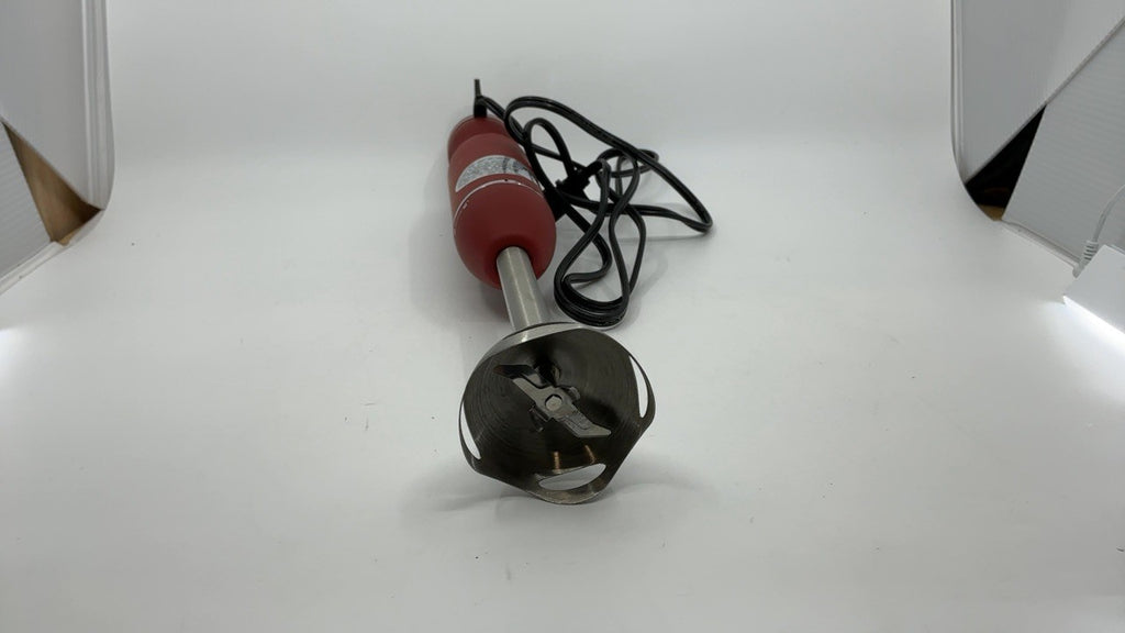 300W Immersion Blender Red 2 Speed Stick Mixer w/ Stainless Steel Blade