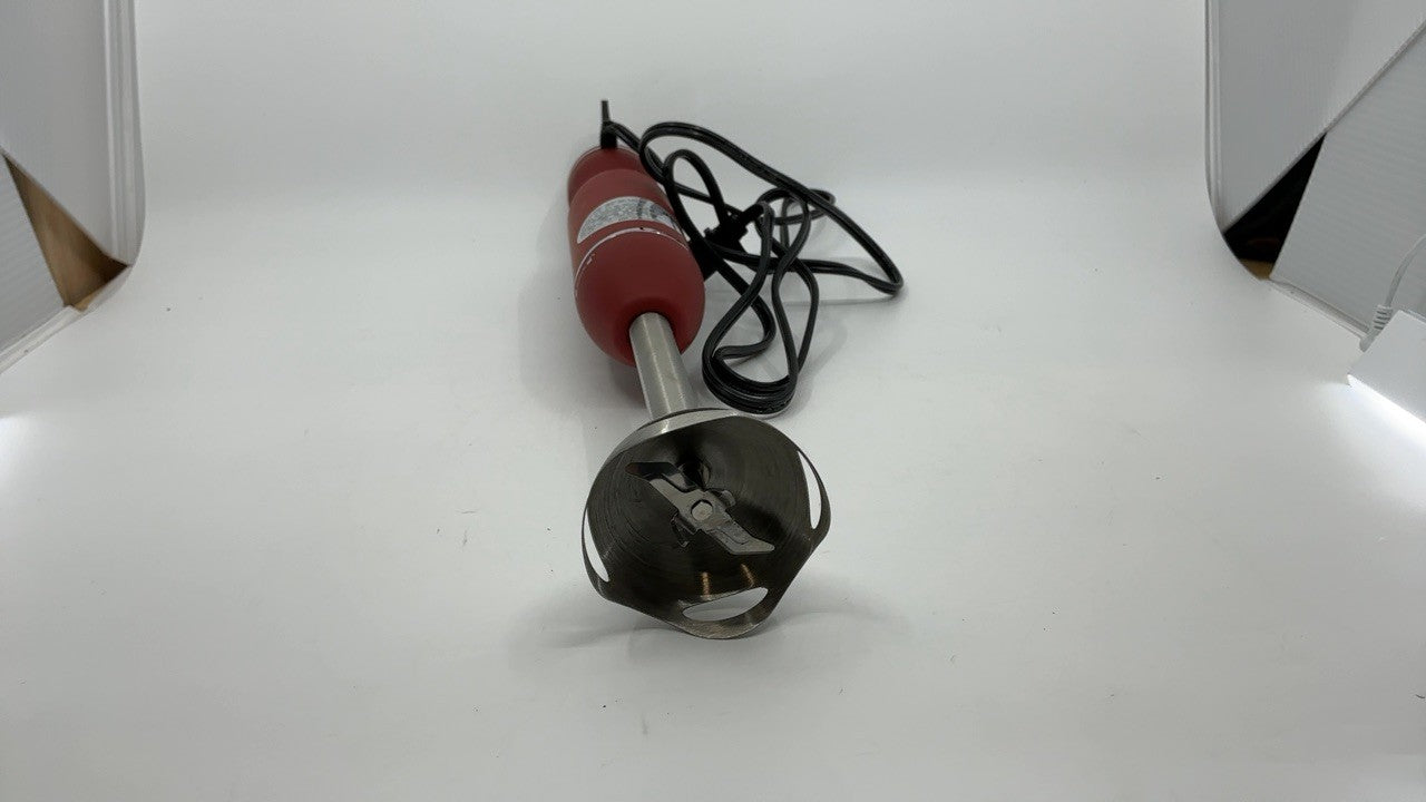 300W Immersion Blender Red 2 Speed Stick Mixer w/ Stainless Steel Blade