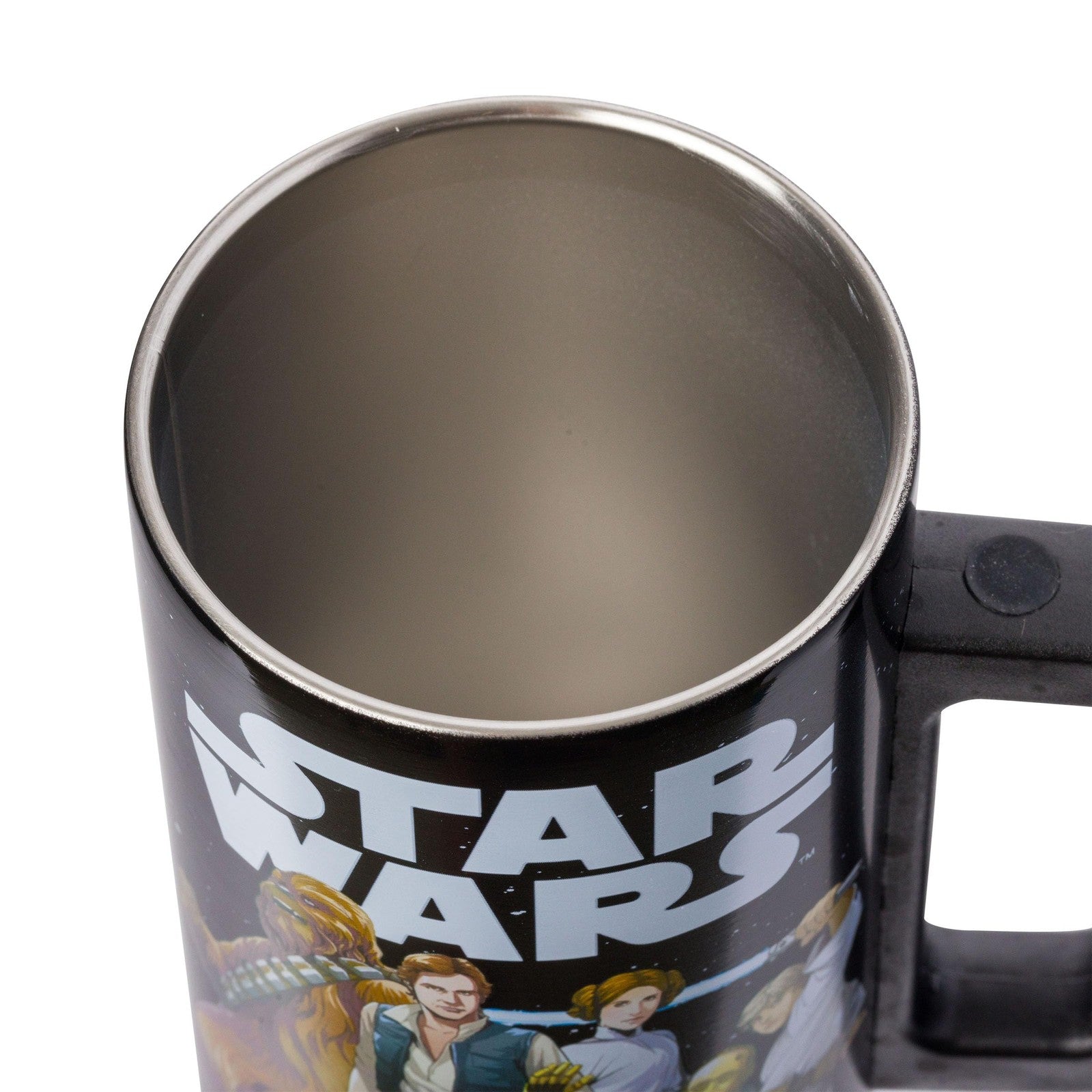 15oz Star Wars Stainless Steel Travel Mug w/ Handle - Luke, Leia, Yoda