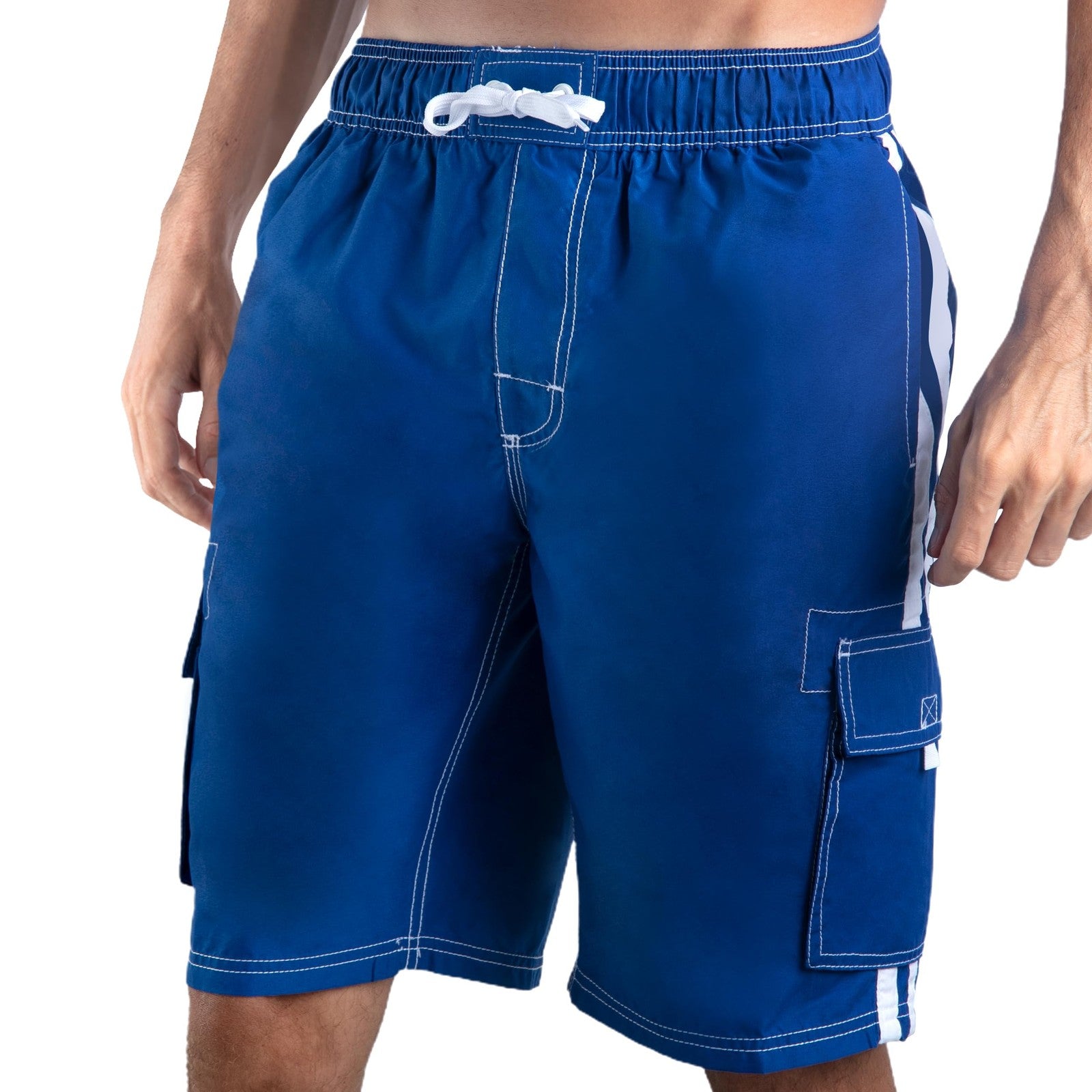 Kanu Surf Barracuda Swim Trunks Royal X-Large Quick Dry UPF 50+