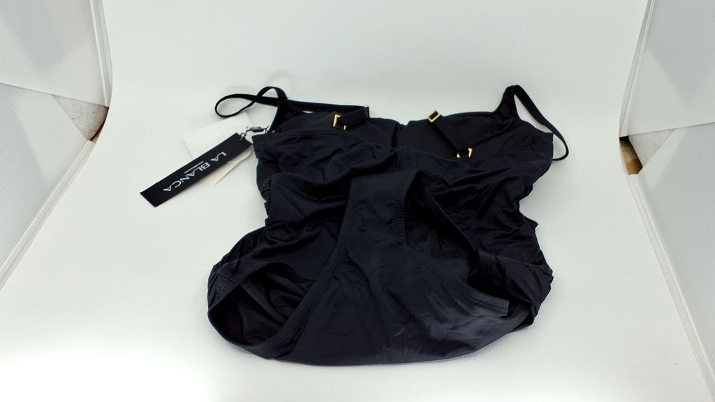 Women's Black One Piece Swimsuit, La Blanca, Size 10, Island Goddess