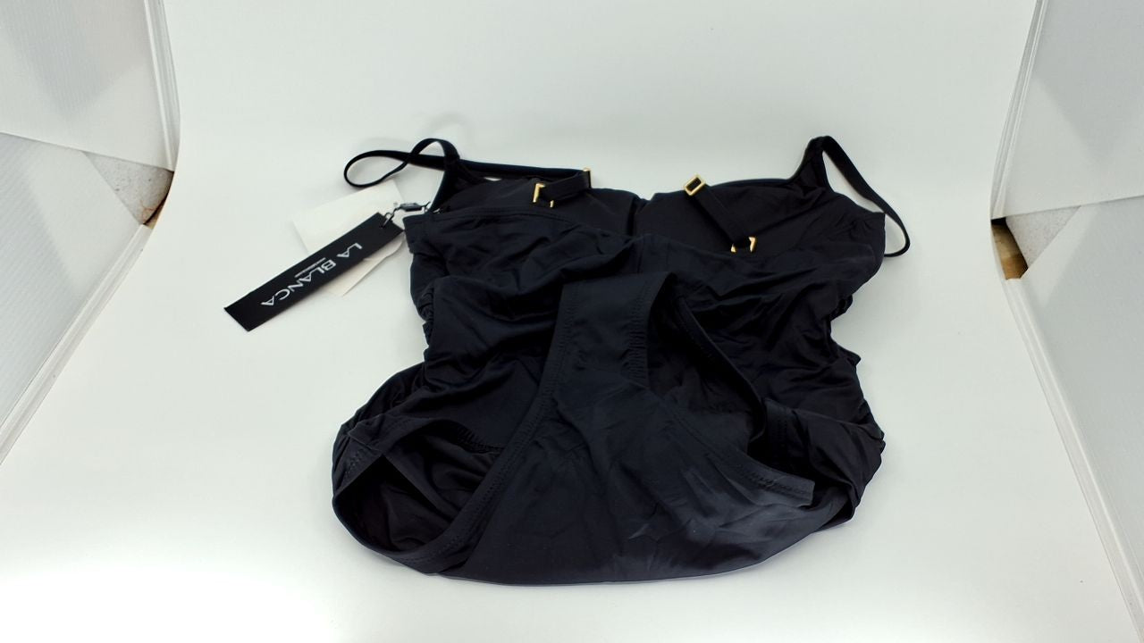 Women's Black One Piece Swimsuit, La Blanca, Size 10, Island Goddess