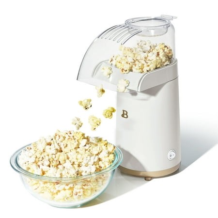 Beautiful 16 Cup Hot Air Electric Popcorn Maker  White Icing by Drew Barrymore
