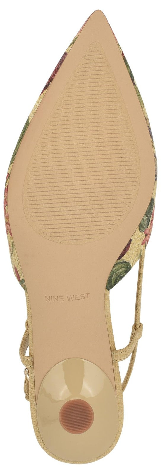 Nine West Women's Rhonda Pump, Natural Vintage Floral Multi 140, 10
