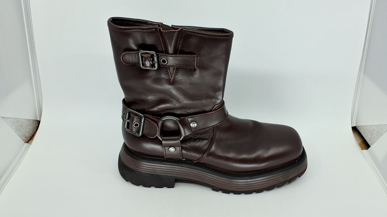 Circus NY by Sam Edelman Women's Motorcycle Boot, Dark Chocolate, 9.5