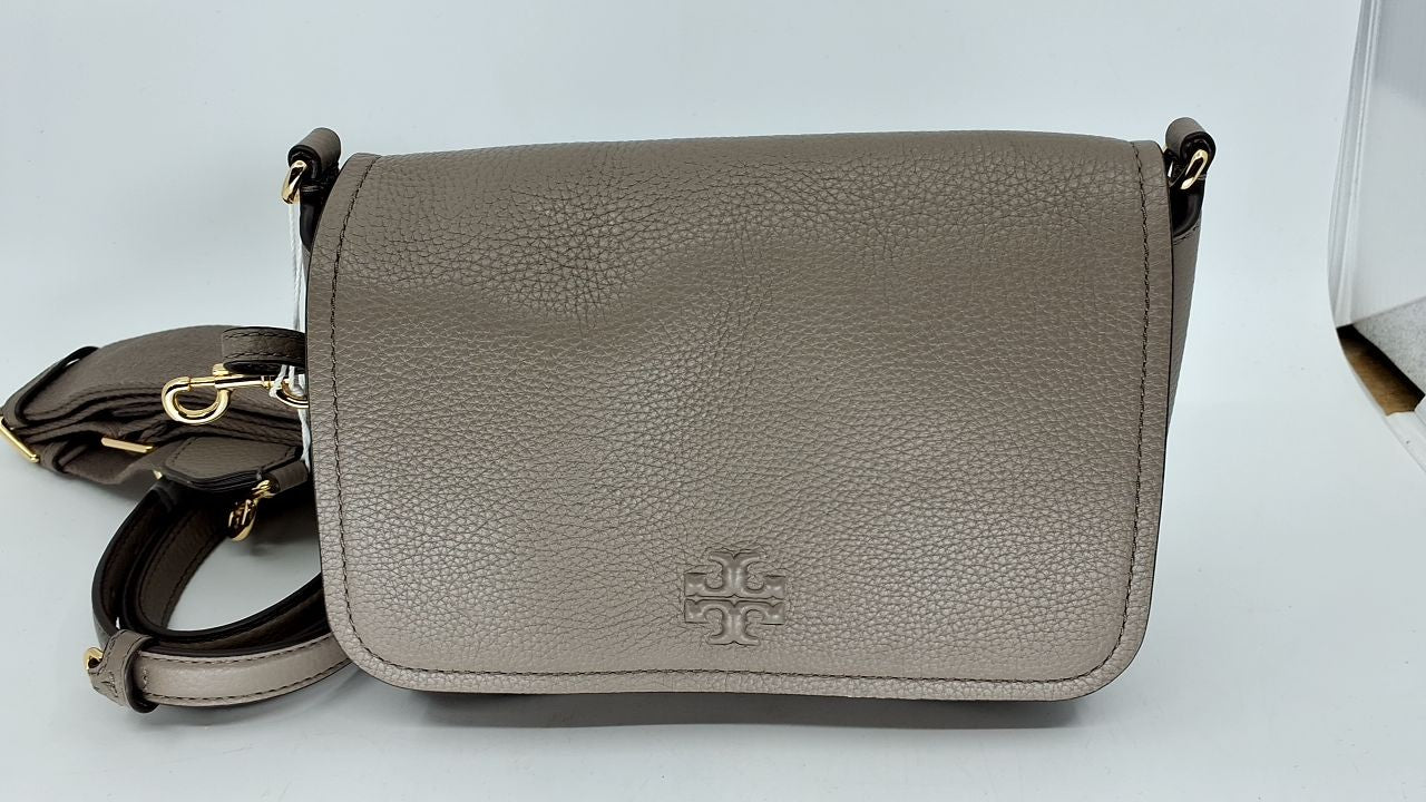 Tory Burch 144688 Thea Flap Grey Heron With Gold Hardware Women's Crossbody Bag