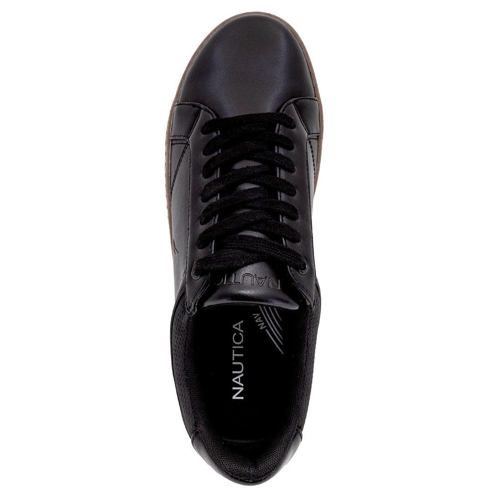 Nautica Men's Lace-Up Fashion Sneakers Black-Turvo Size 10
