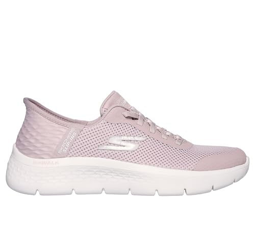 Mauve Skechers Go Walk Flex Slip-Ins, Women's Sneakers, Size 8