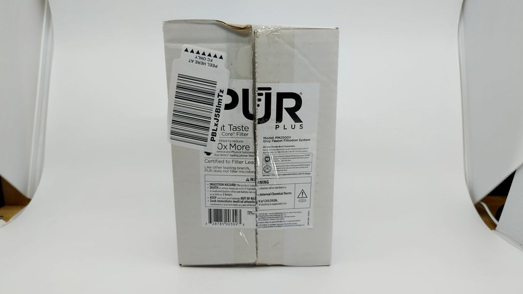 PUR Plus Faucet Filter, Lead Reduction, Easy Install, Grey, Model FM2500V