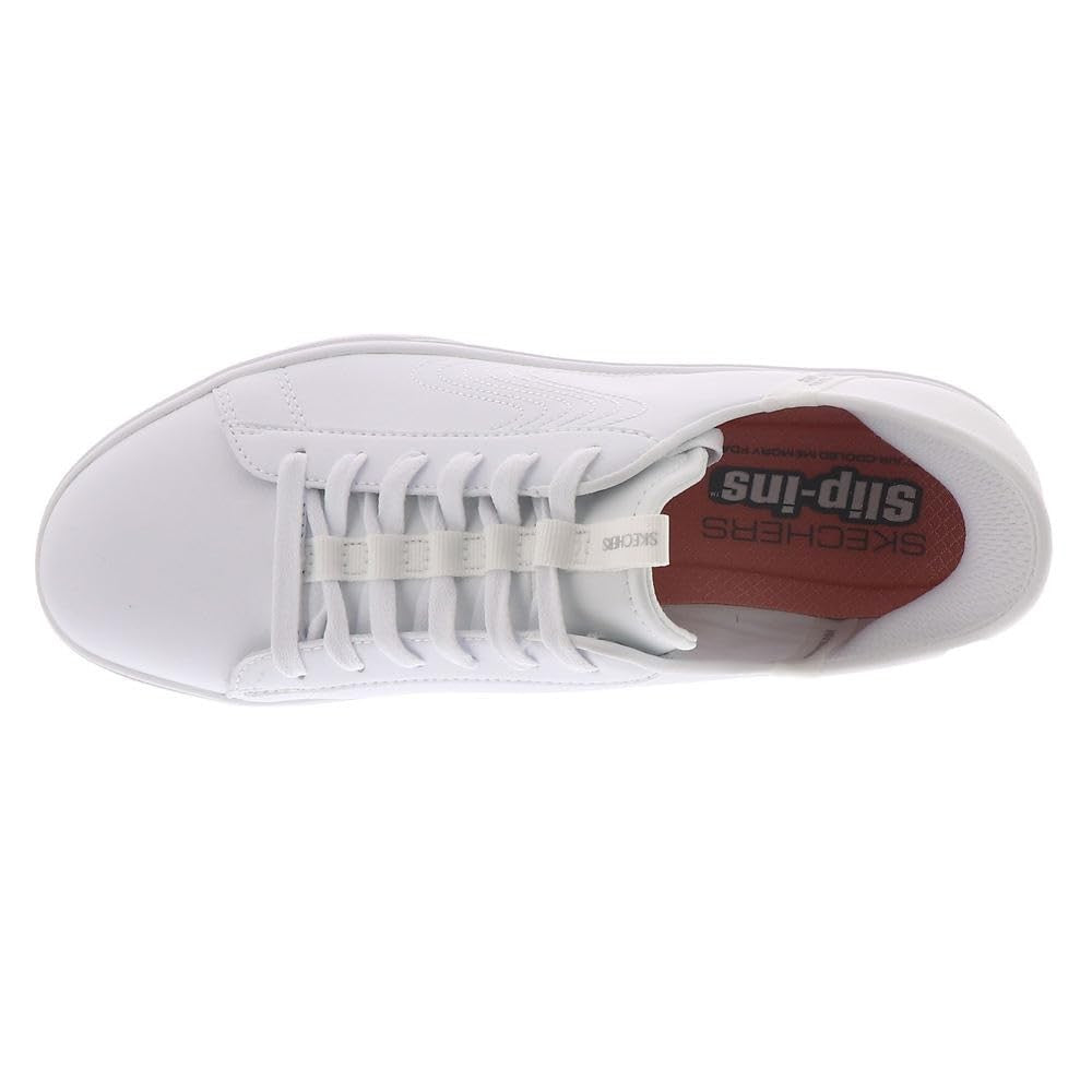 Skechers Court Classics Women's,Eden LX-Royal Stride,WHT, 7 M US