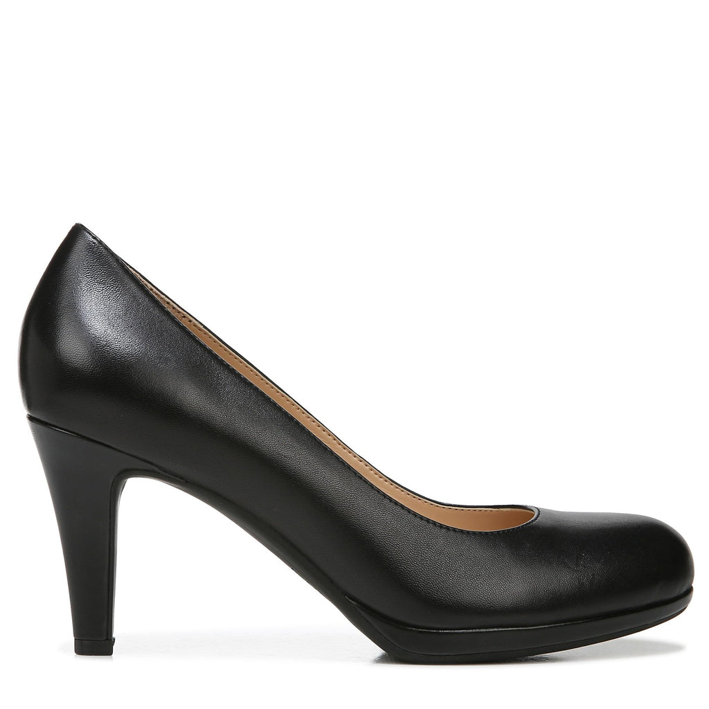 Naturalizer Womens Michelle Pump Black Leather 7 W