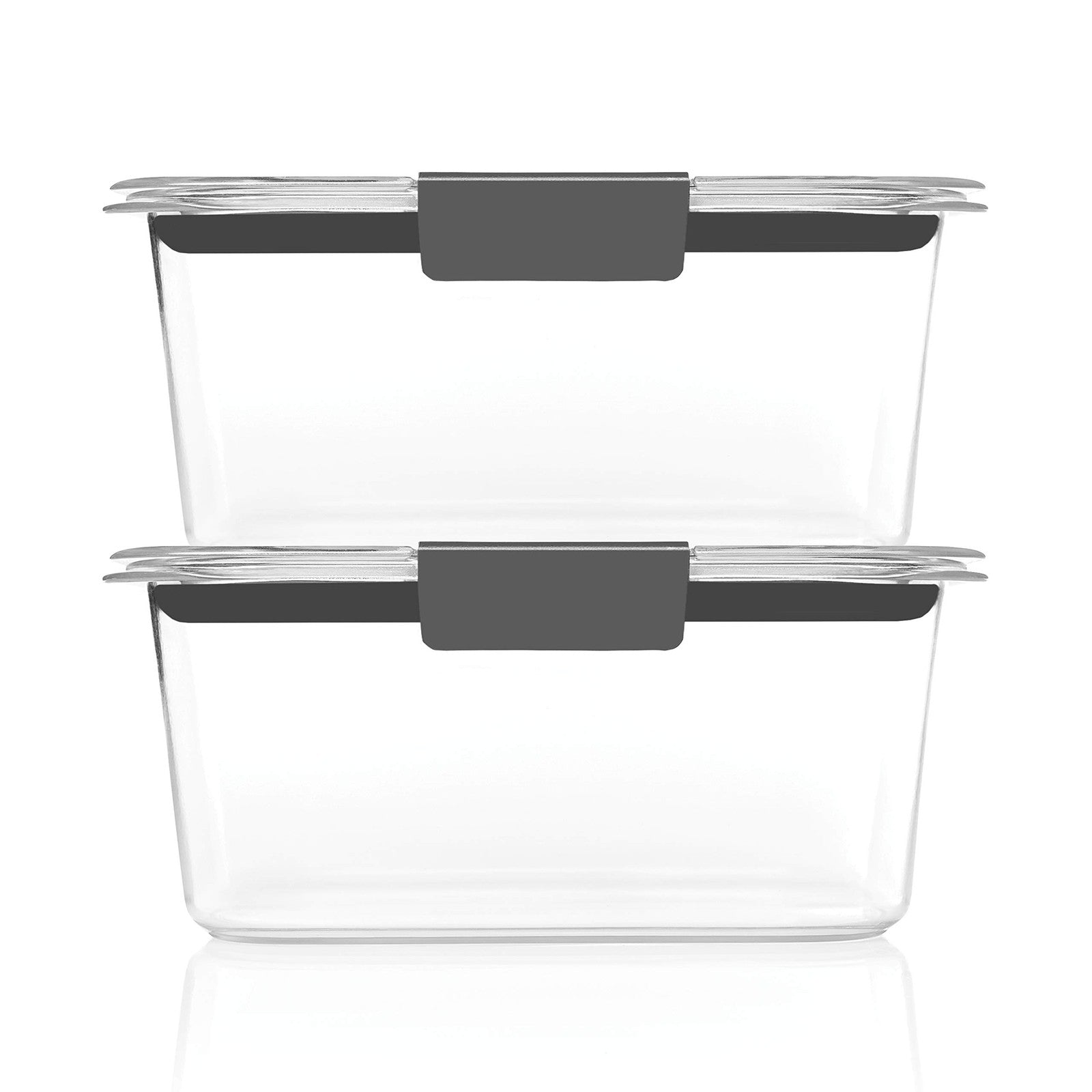 4.7 Cup Rubbermaid Brilliance Food Storage Containers, Medium Deep, 2-Pack