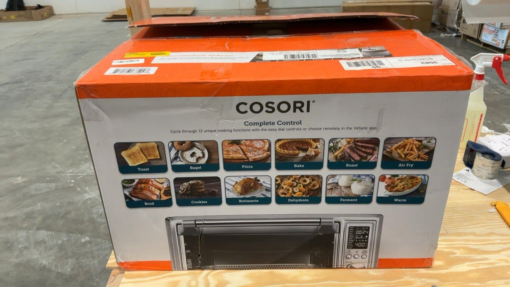COSORI 12-in-1 Air Fryer Toaster Oven Combo 32QT Silver Stainless Steel