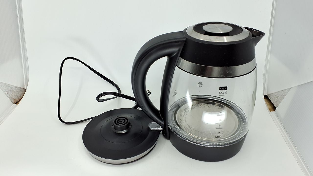 1.8L Chefman Electric Kettle, Hot Water Boiler, Auto Shut Off, Black