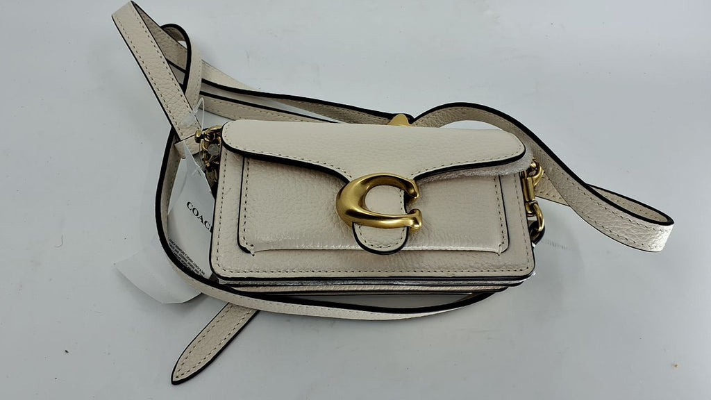 COACH Tabby 12 Cross Body Women's Handbags Chalk, Leather