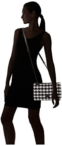 DKNY Magnolia Shoulder Bag, Black/White Houndstooth